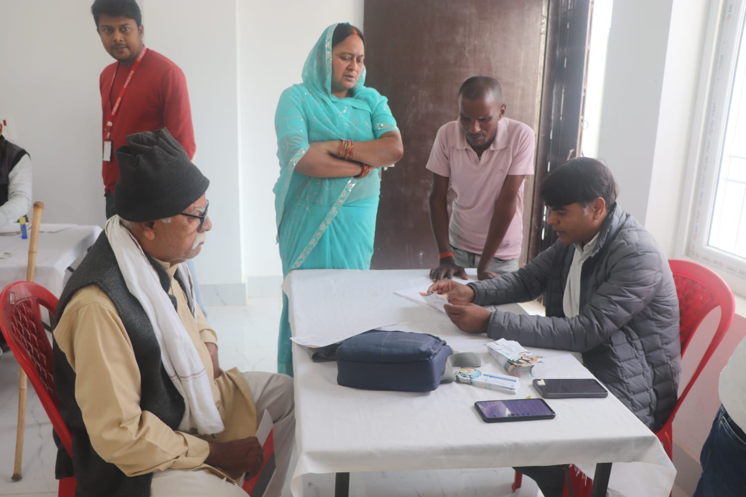 Elderly health monitoring at SPHC community camp